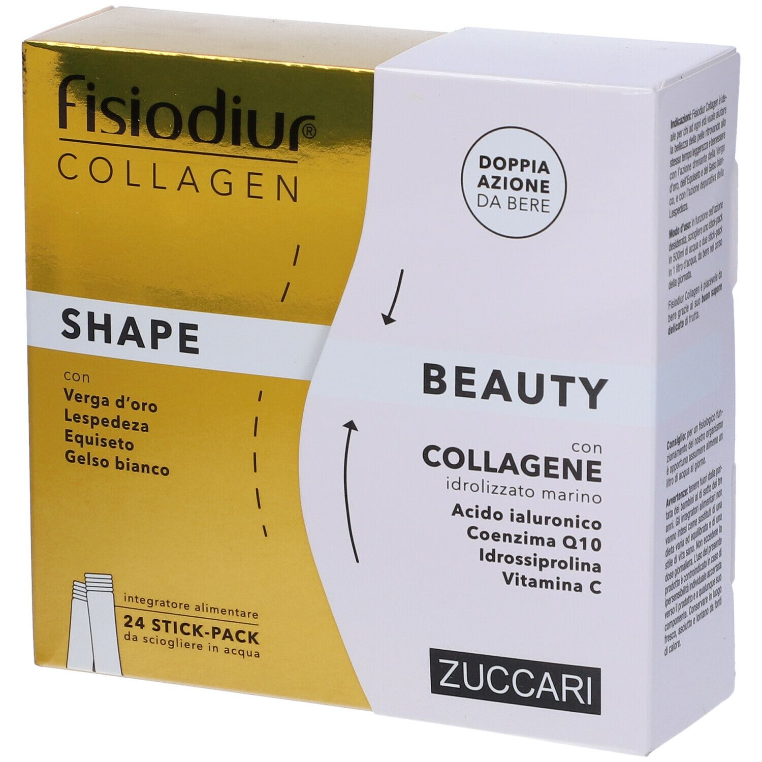 ZUCCARI Fisiodiur® COLLAGEN Integratore Alimentare 120 g Stick
