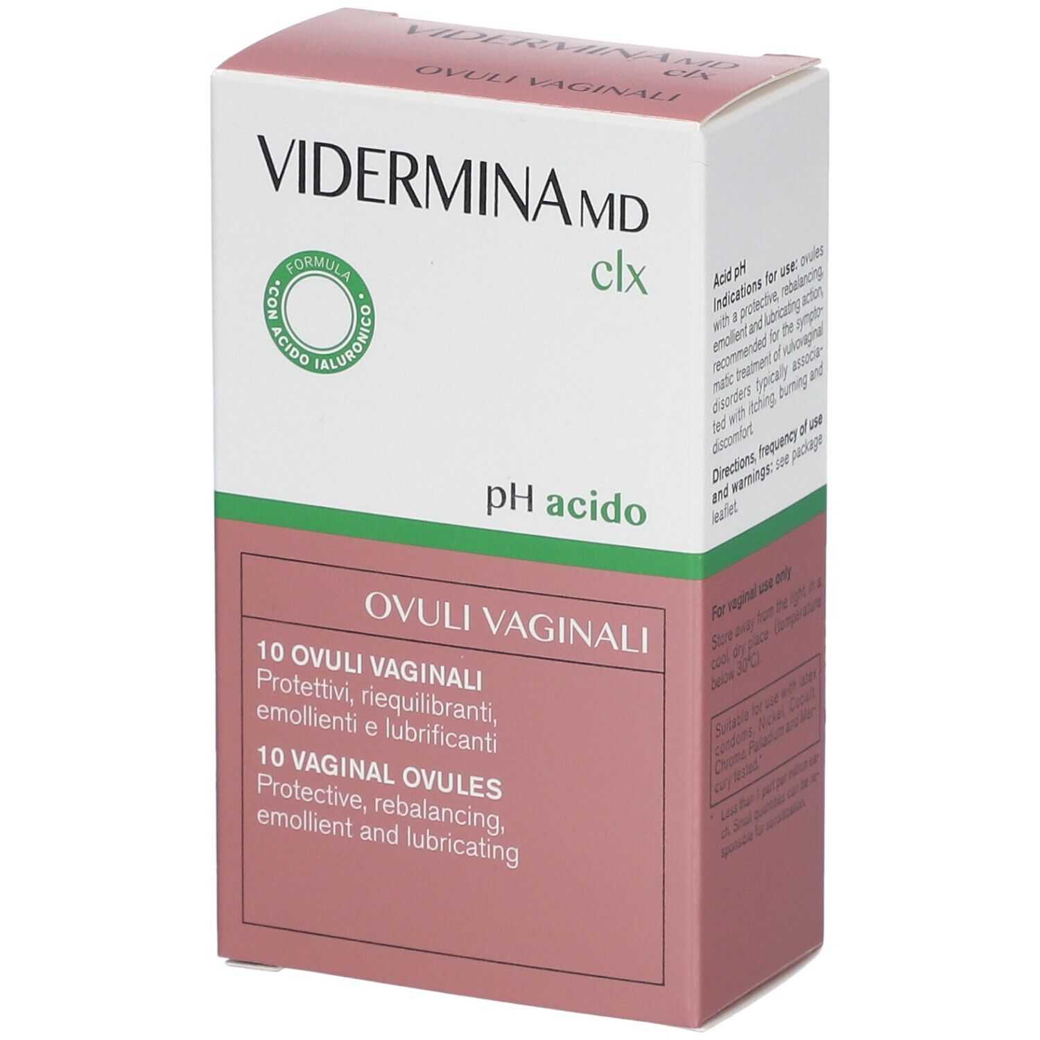 Vidermina Clx Ovuli Vaginali 10 pz vaginali