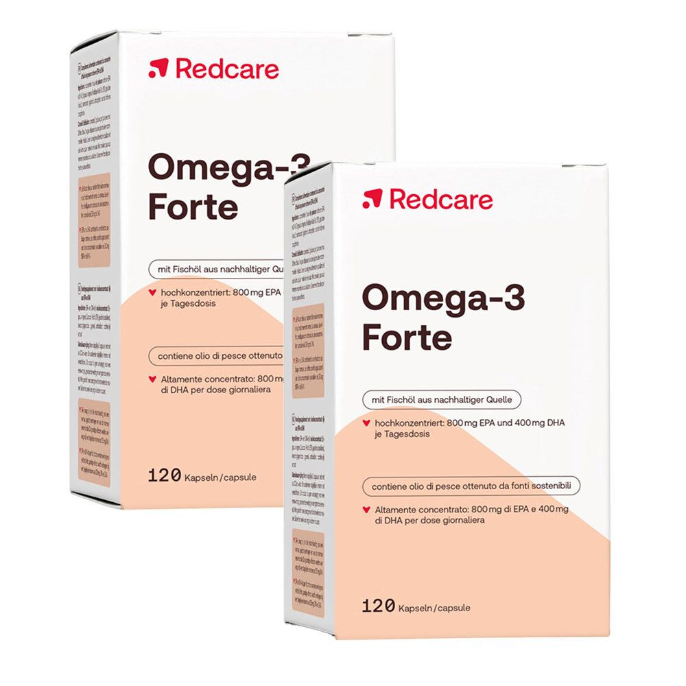Redcare Omega-3 Forte capsule Set da 2 240 pz Capsule