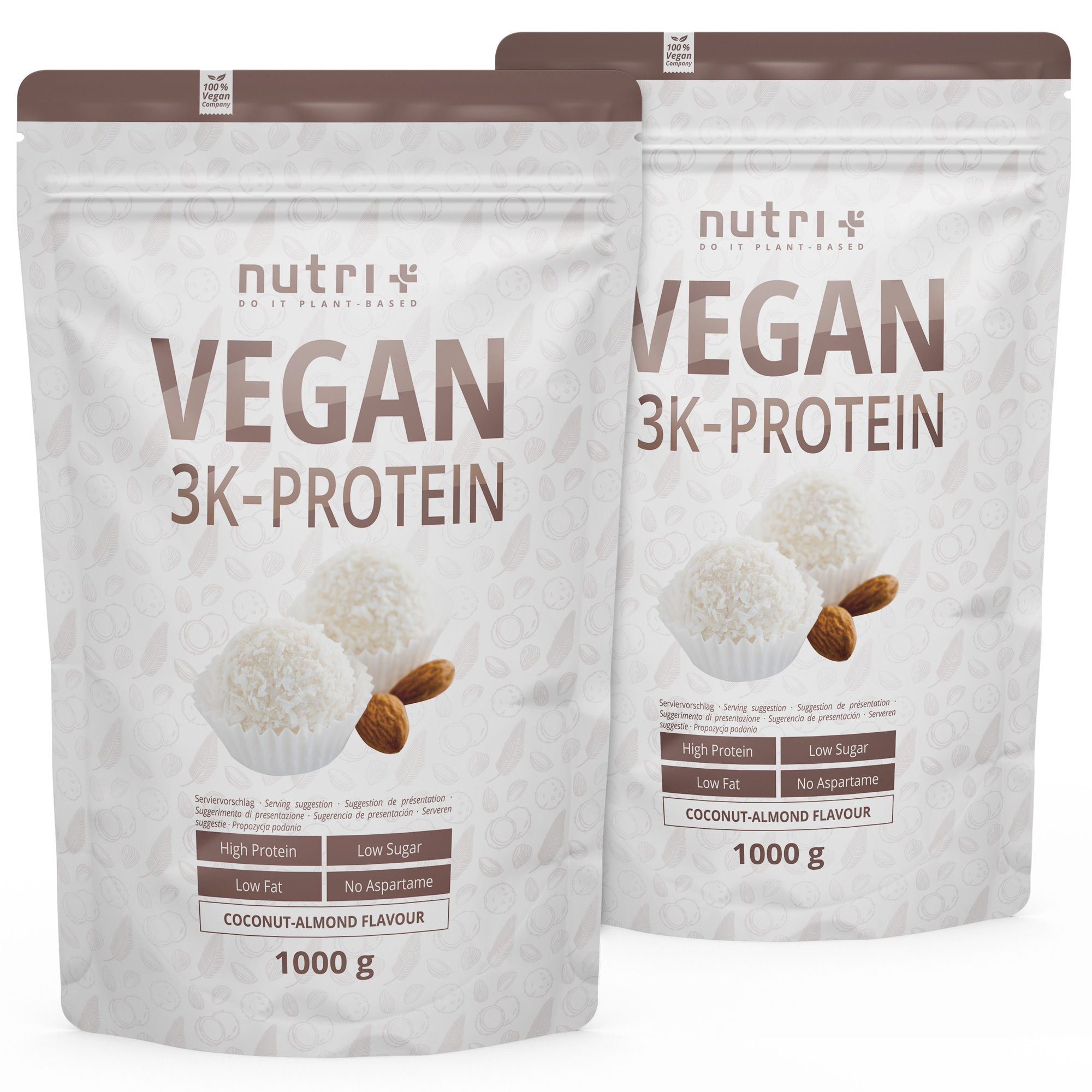 Nutri+ Polvere di Proteine Vegetali 3k - 2kg 2000 g