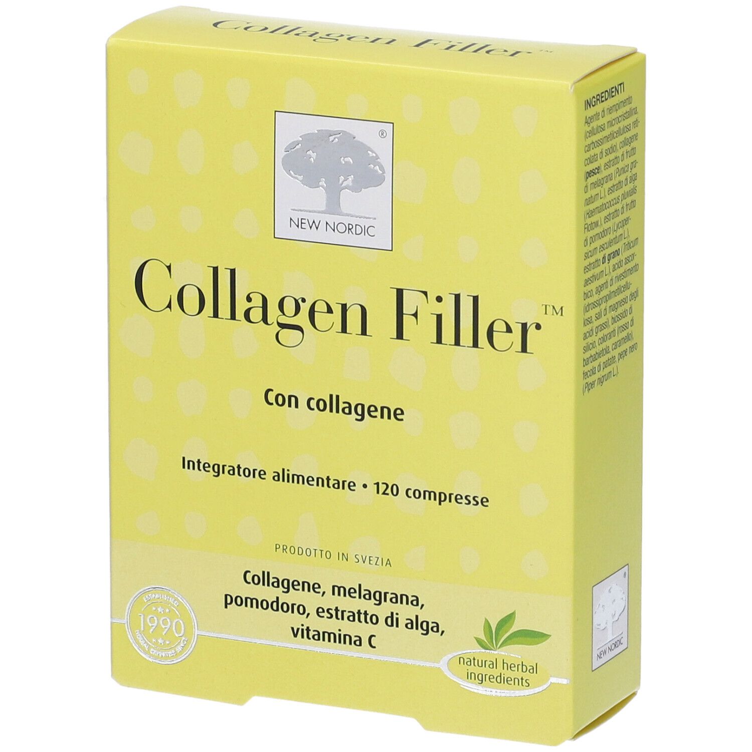 NEW NORDIC® Skin Care™ Collagen Filler 120 pz Compresse