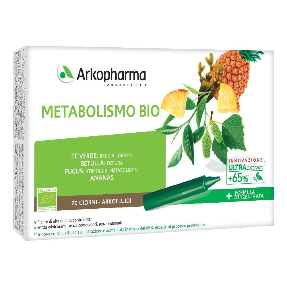 Arkopharma Arkofluidi Metabolismo Bio 300 ml Soluzione orale
