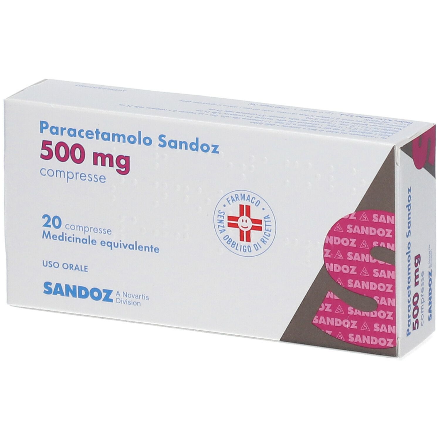 Paracetamolo Sandoz 500 mg Compresse 20 pz