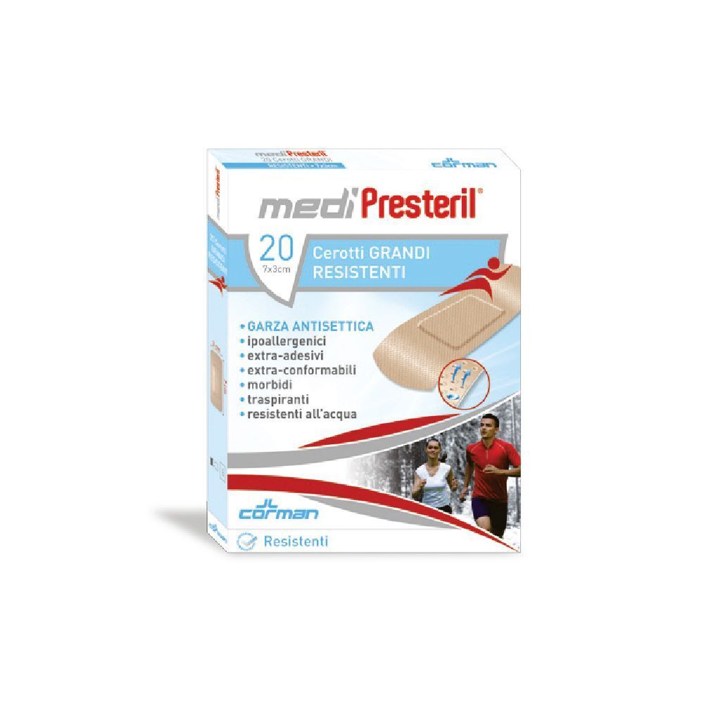 Medipresteril® Cerotti Grandi Resistenti 7 x 3 cm 20 pz Cerotto