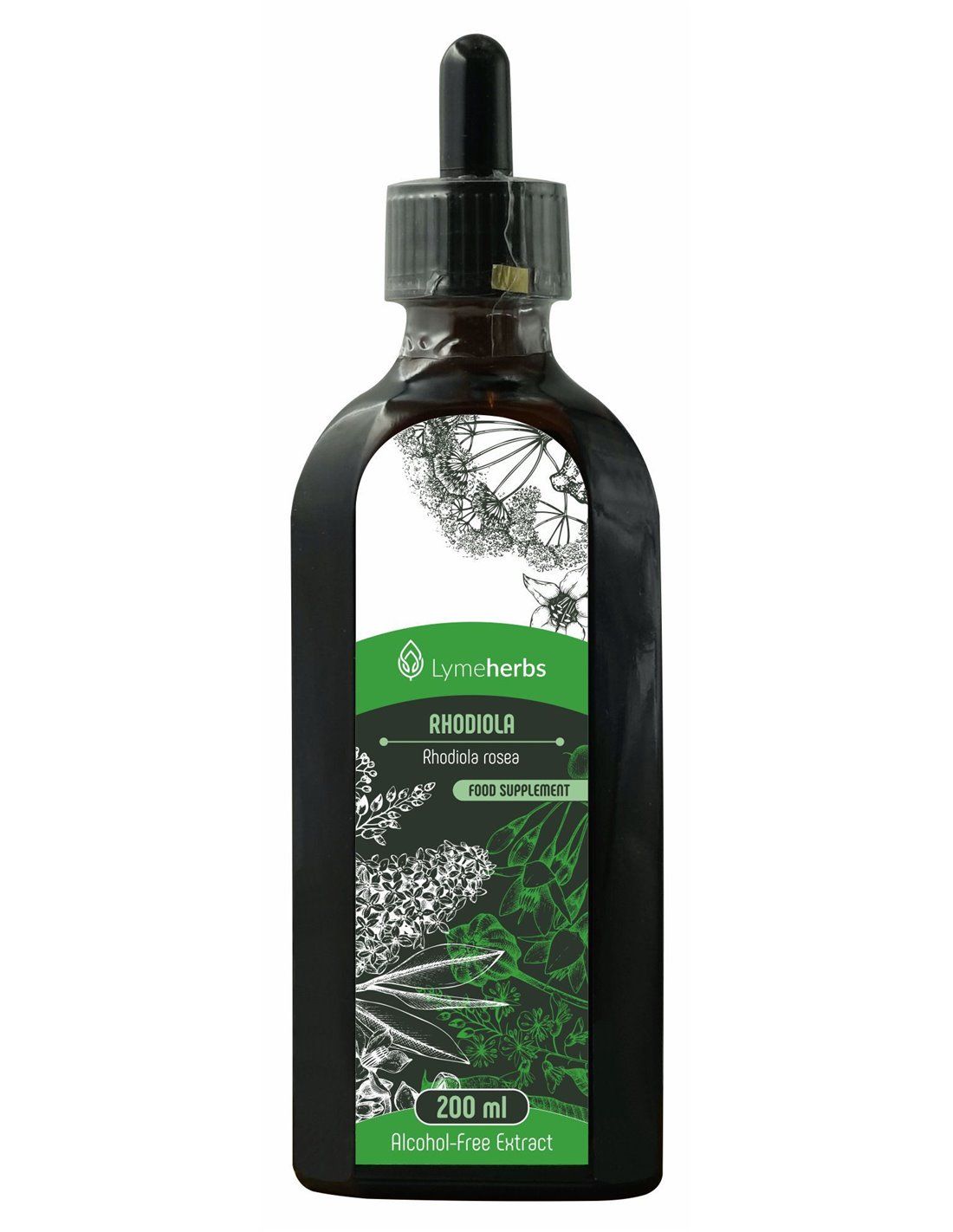 Lymeherbs Estratto analcolico di Rhodiola (Rhodiola rosea) 1:1 200 ml