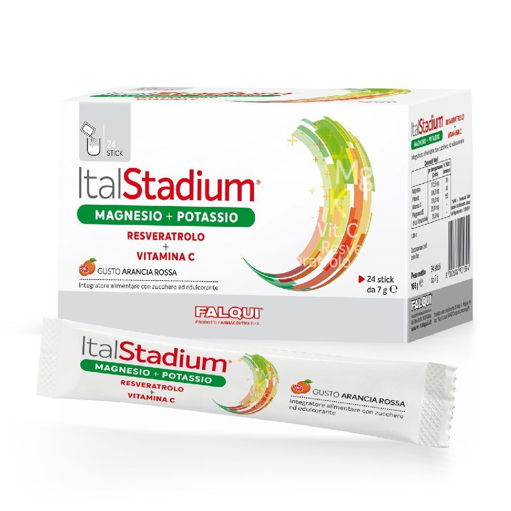 Italstadium Magnesio Potassio Resveratolo Vitamina C Arancia Rossa 24