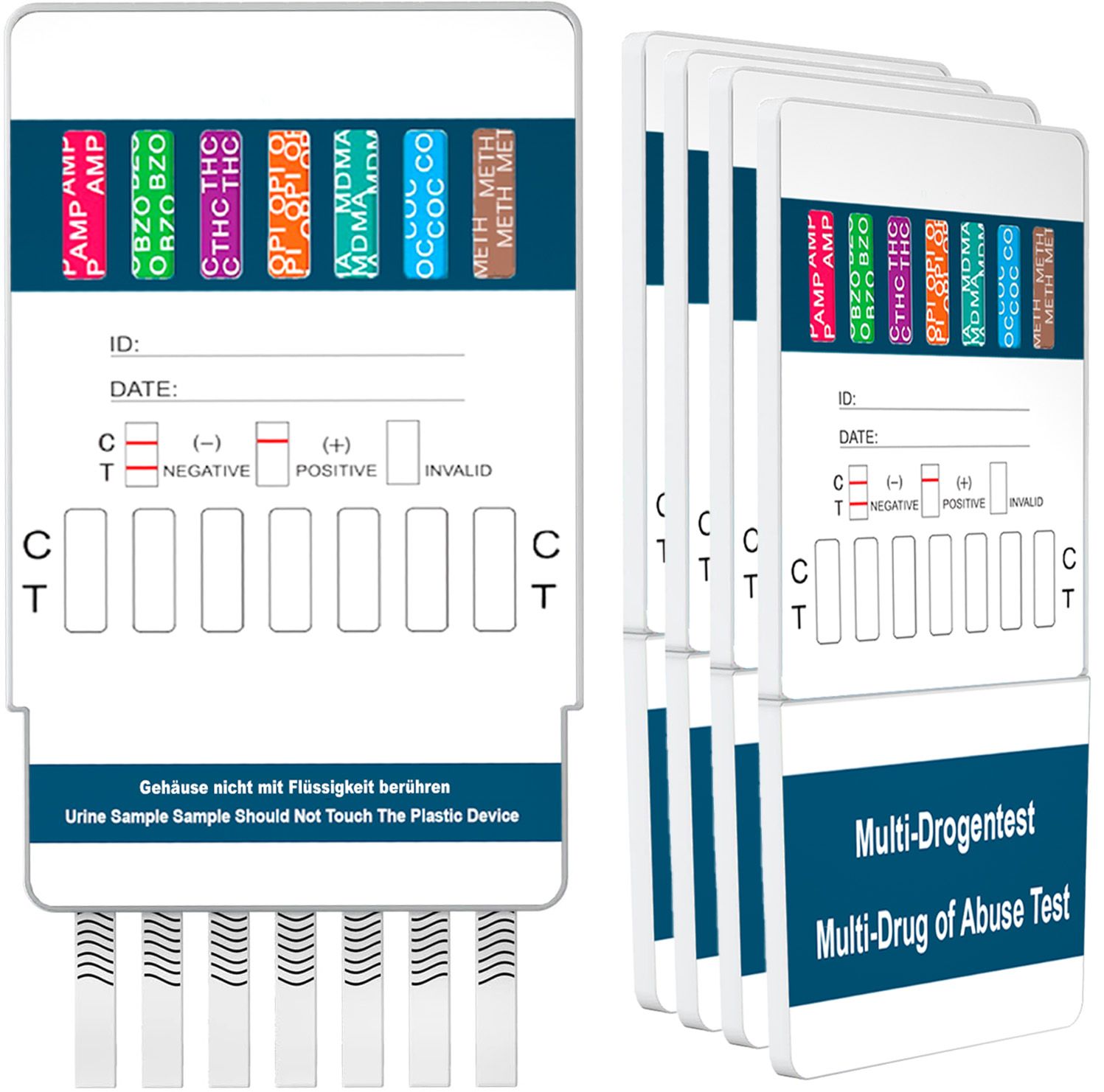 BMUT 7in1 Test antidroga multirapido 5 pz Strisce reattive