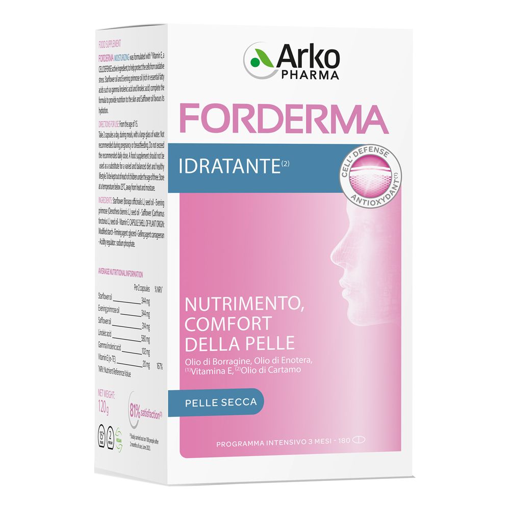 Forderma Idratante 180 Capsule 120 g