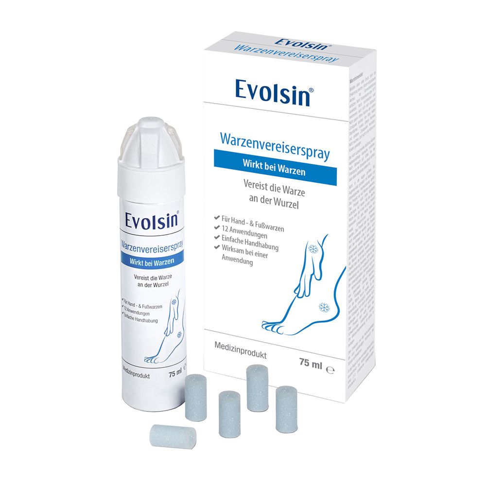 Evolsin® spray congelante per verruche comuni e plantariI congelamento