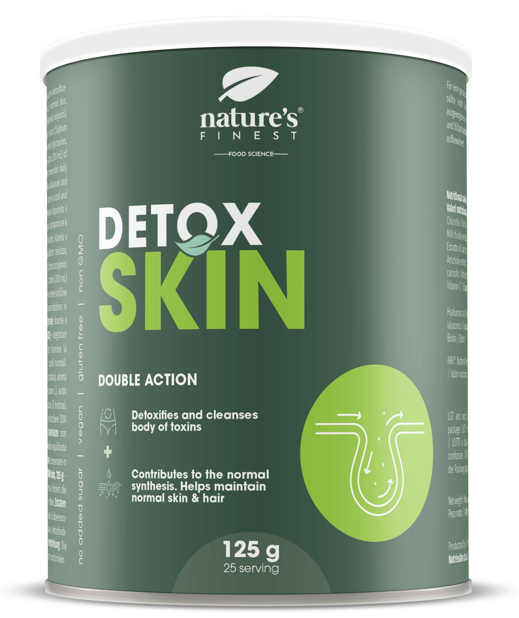 Nature's Finest Detox Skin 125 g Polvere