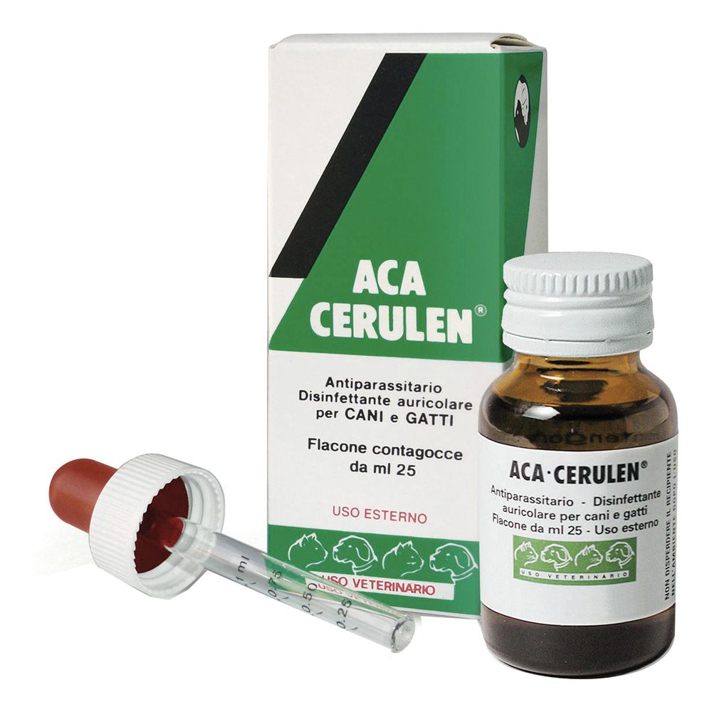 Aca Cerulen, Gocce Auricolari, Per Cani E Gatti 25 ml auricolari