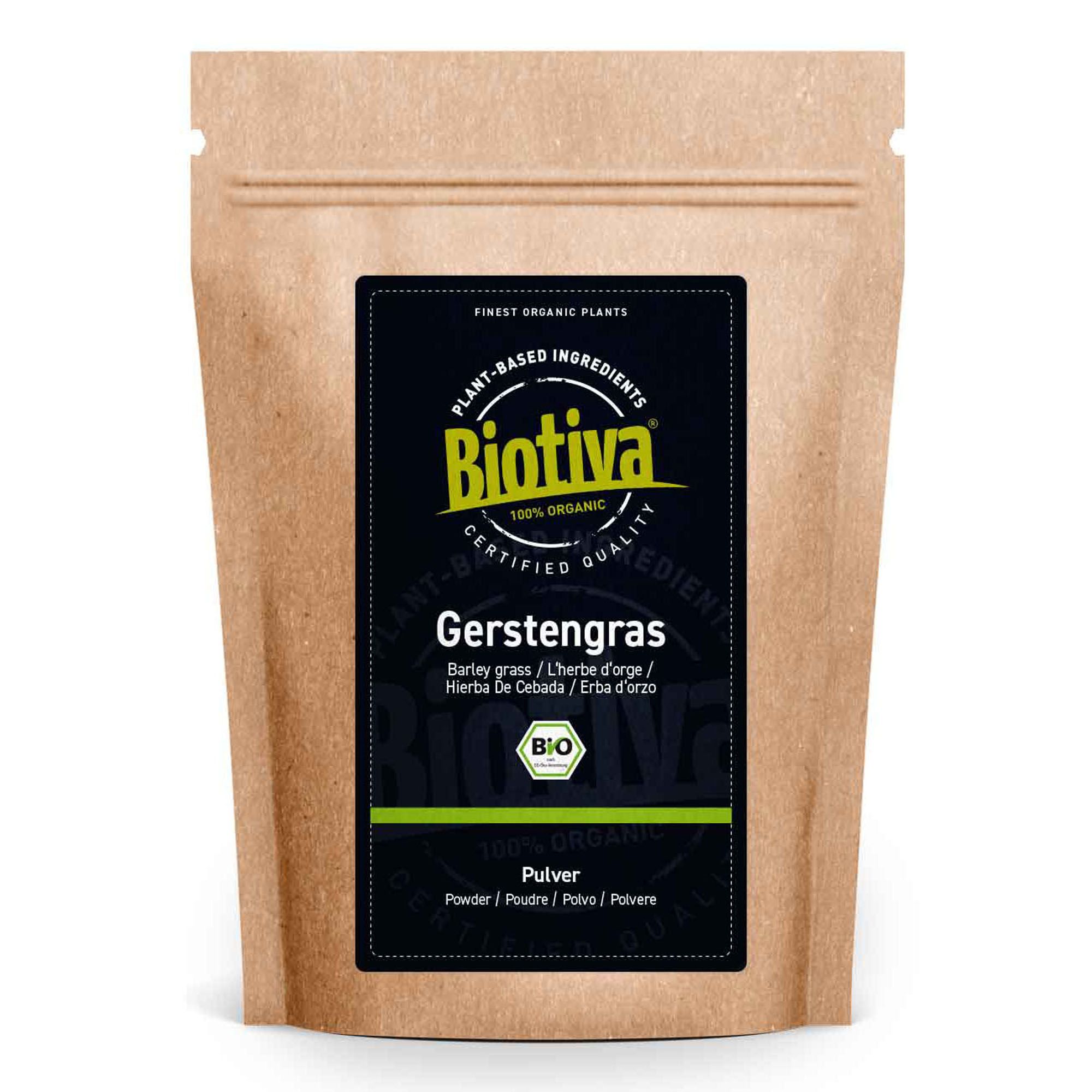 Biotiva Erba d'orzo in polvere biologica 200 g