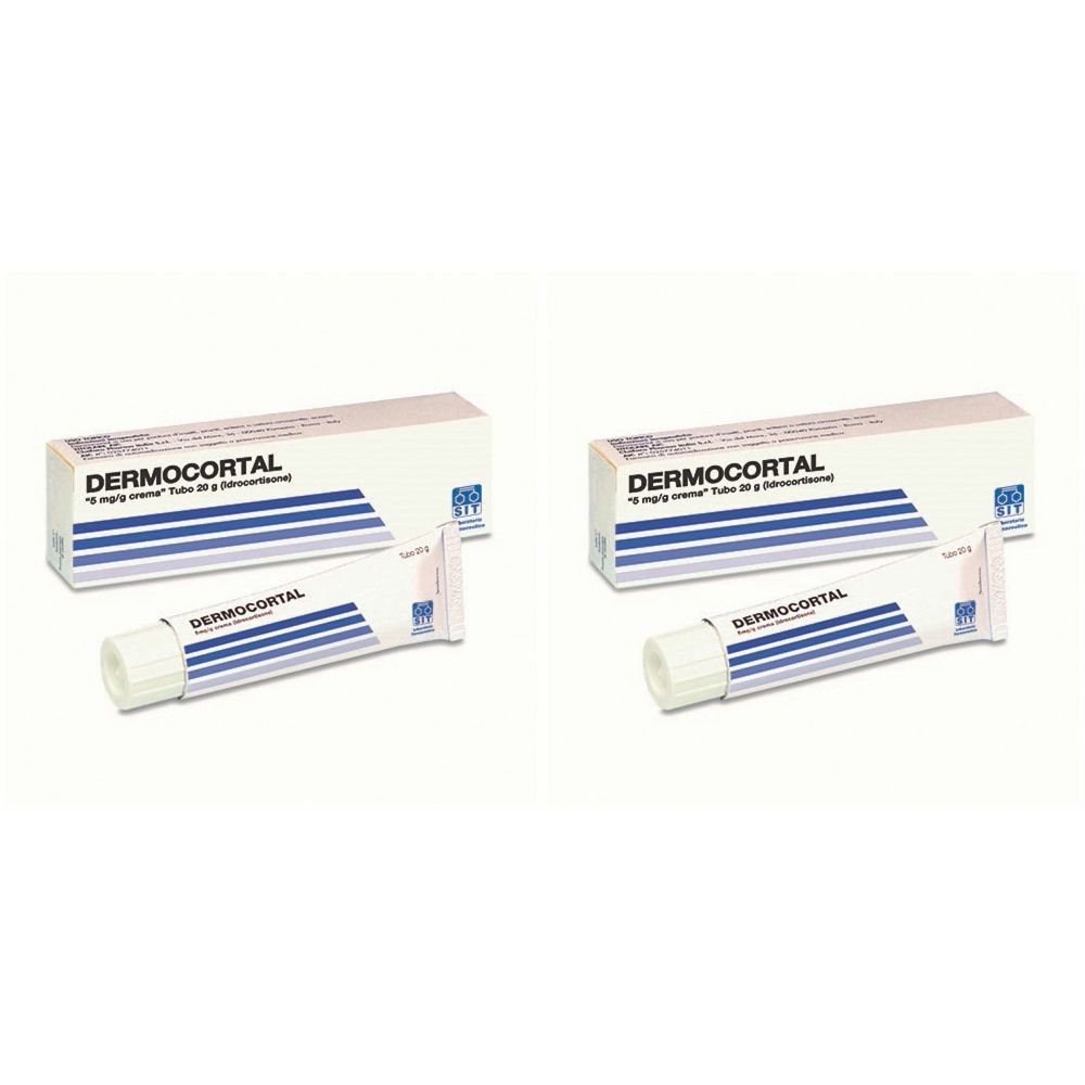 Dermocortal 5 mg/g Crema Set da 2 2x20 g