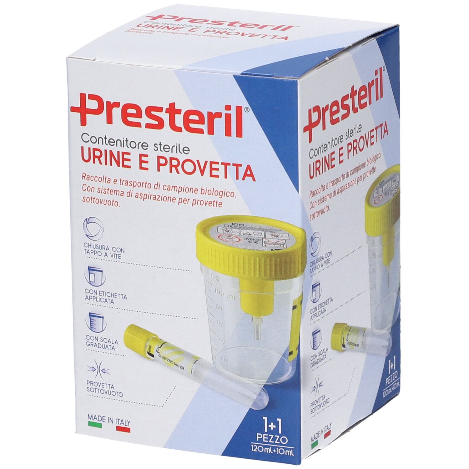 Contenitore Urina + Provetta Medipresteril 1 pz Altro