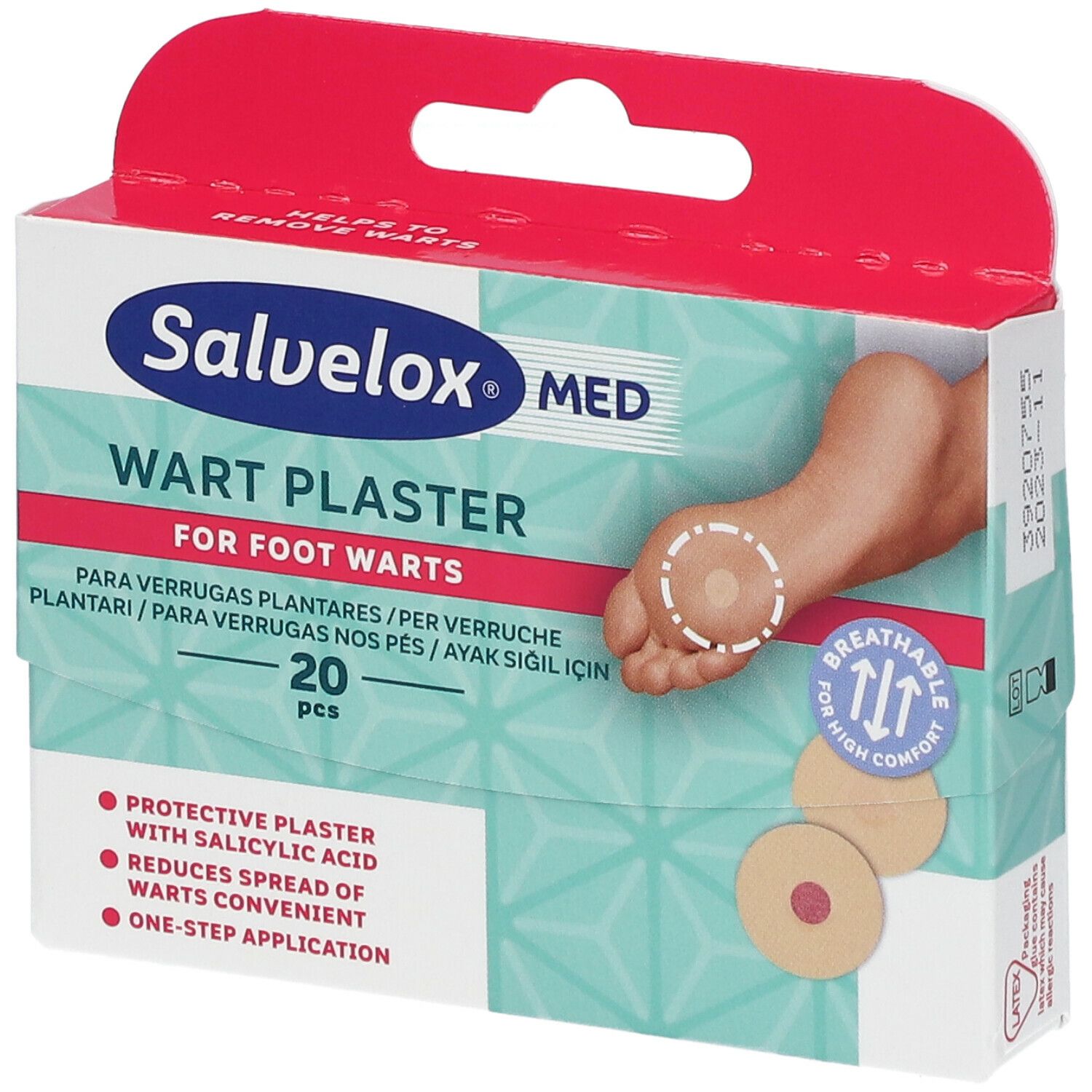 Salvelox Med Wart Plaster Cerotti per Verruche Plantari 20 pz Cerotto