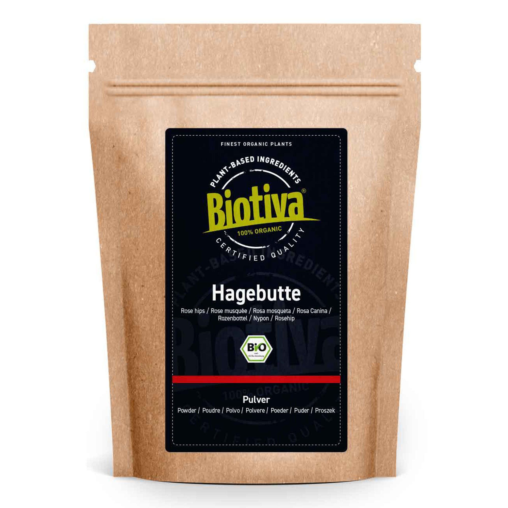 Biotiva Polvere di rosa canina Biologica 1000 g