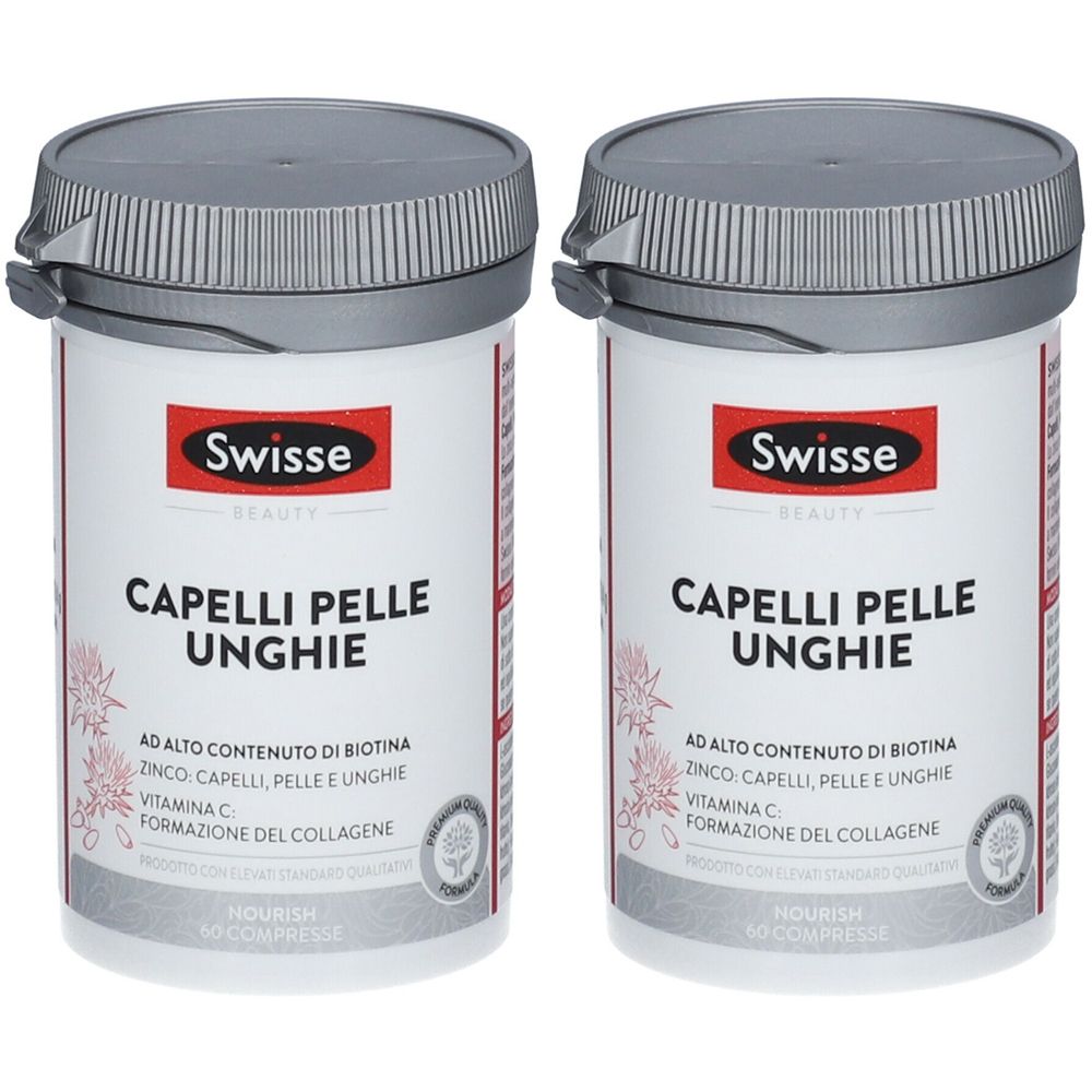 Swisse Capelli Pelle Unghie Compresse Set da 2 2x60 pz