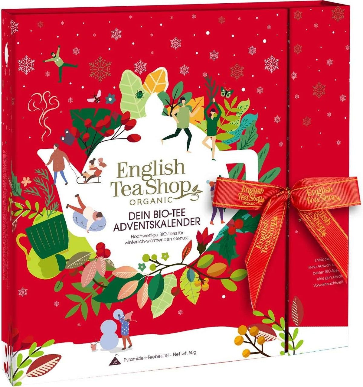 English Tea Shop Germany Calendario dell'Avvento a Forma di Libro "Red