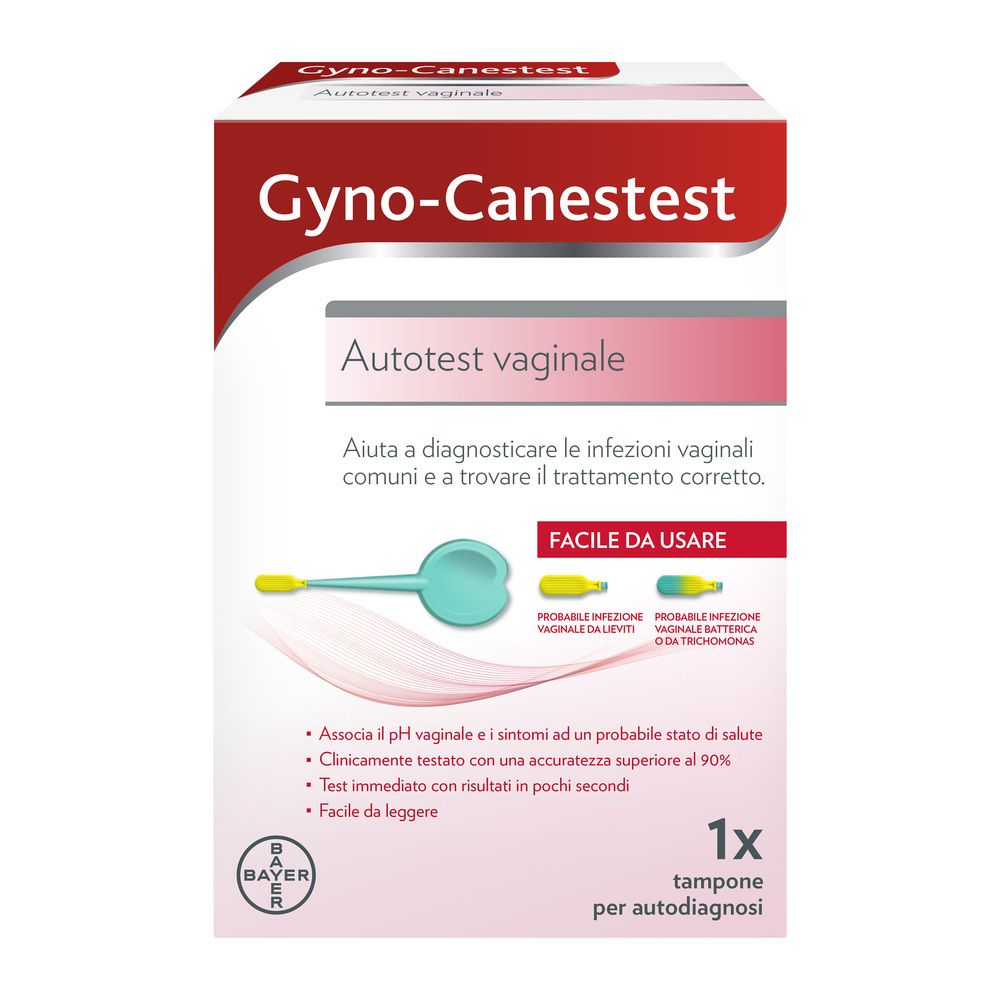 Gyno-Canestest Test Tampone Vaginale per Autodiagnosi Infezioni vagina