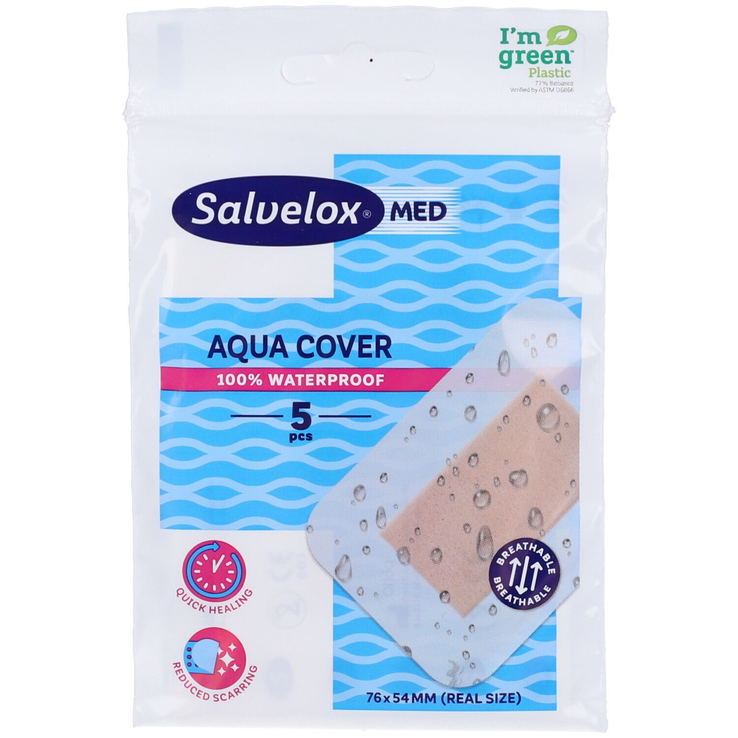 Salvelox Med Aquacover Cerotti 76mm x 54mm 5 pz Cerotto