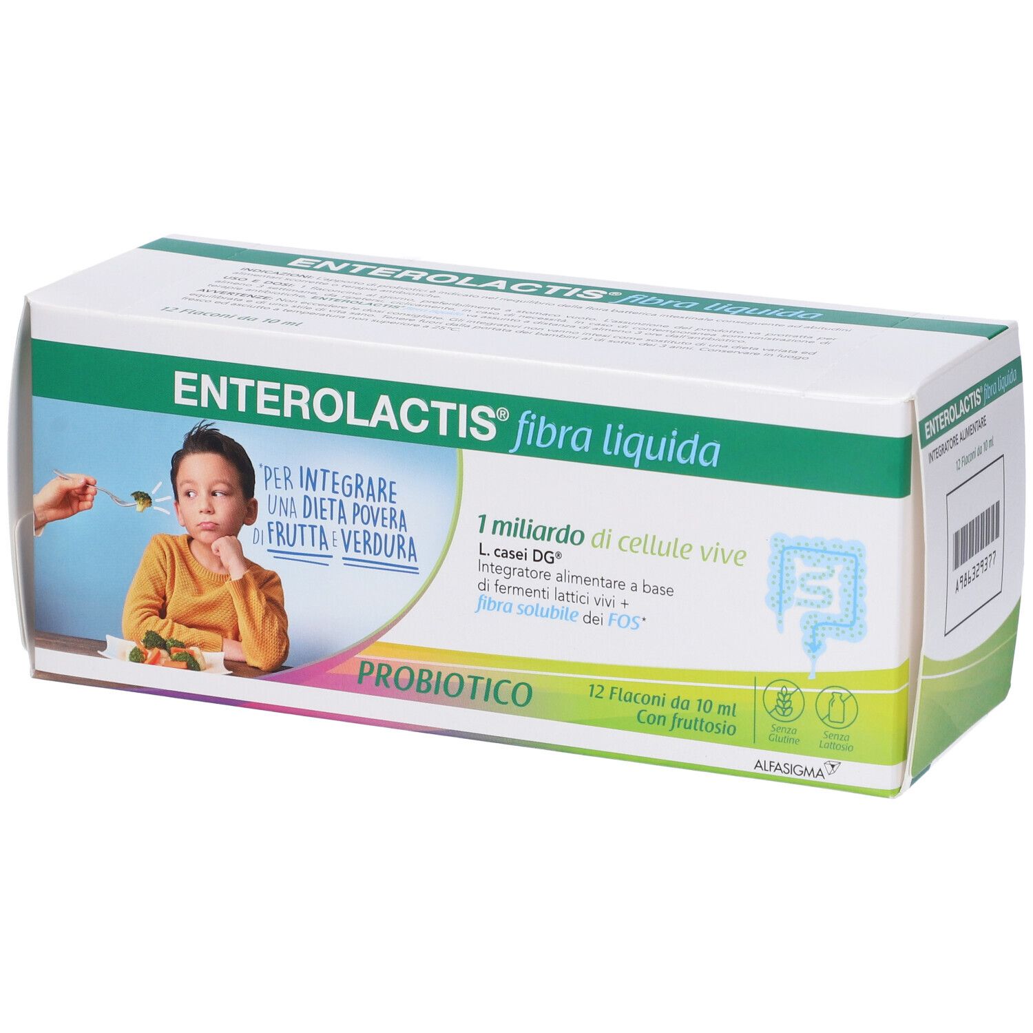 Enterolactis Fibra Liquida 12x10 ml Soluzione orale