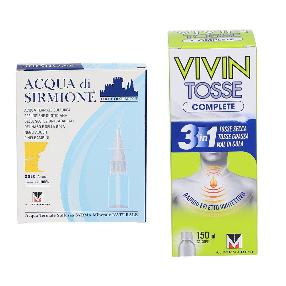 Acqua di Sirmione® + Vivin Tosse Complete 3in1 Secca, Grassa, Mal Di G