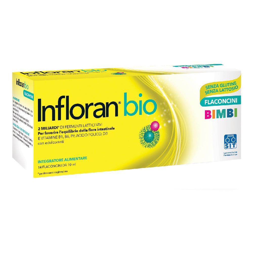Infloran Bio Bimbi 14 Flaconcini 142,8 g Soluzione orale