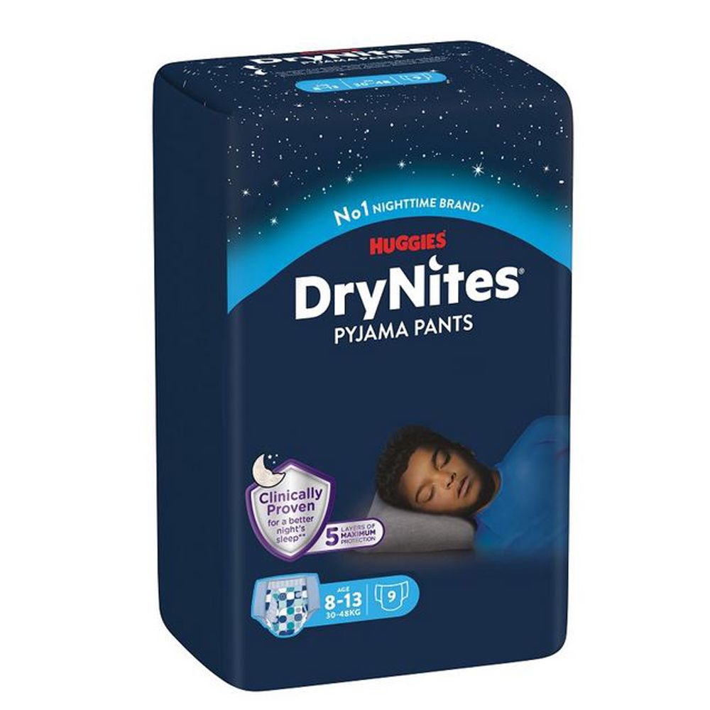 Huggies DryNites Pyjama Pants Teen Mutandine Assorbenti per Bambini 8-