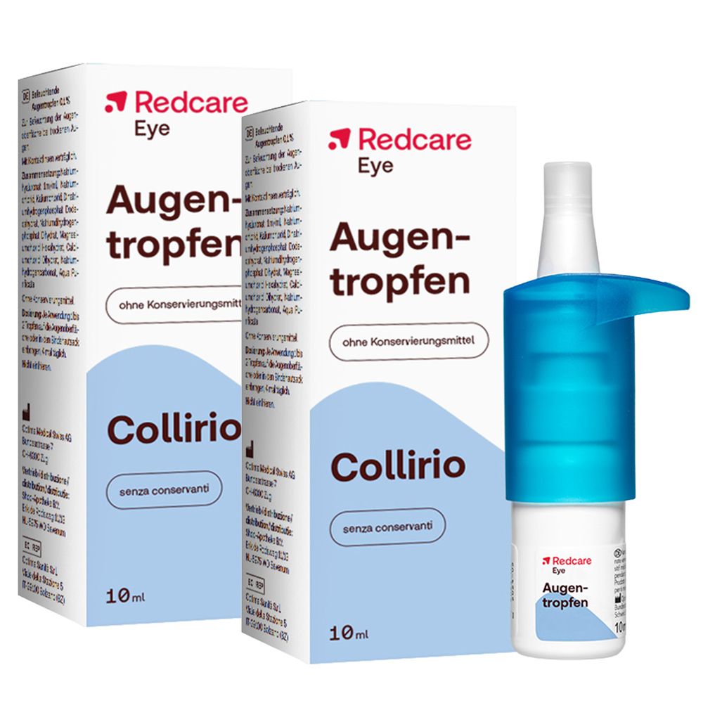 Redcare Collirio con acido ialuronico Set da 2 2x10 ml Gocce oftalmich