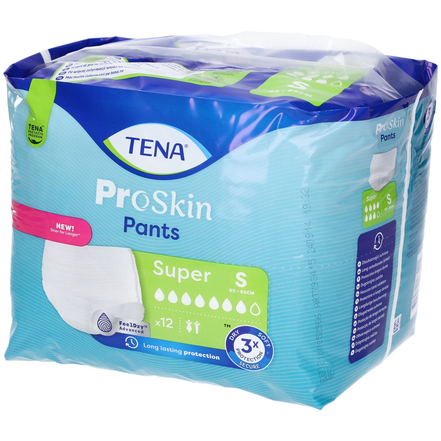 TENA ProSkin Pants Super Mutandine Assorbenti Incontinenza Misura S 12
