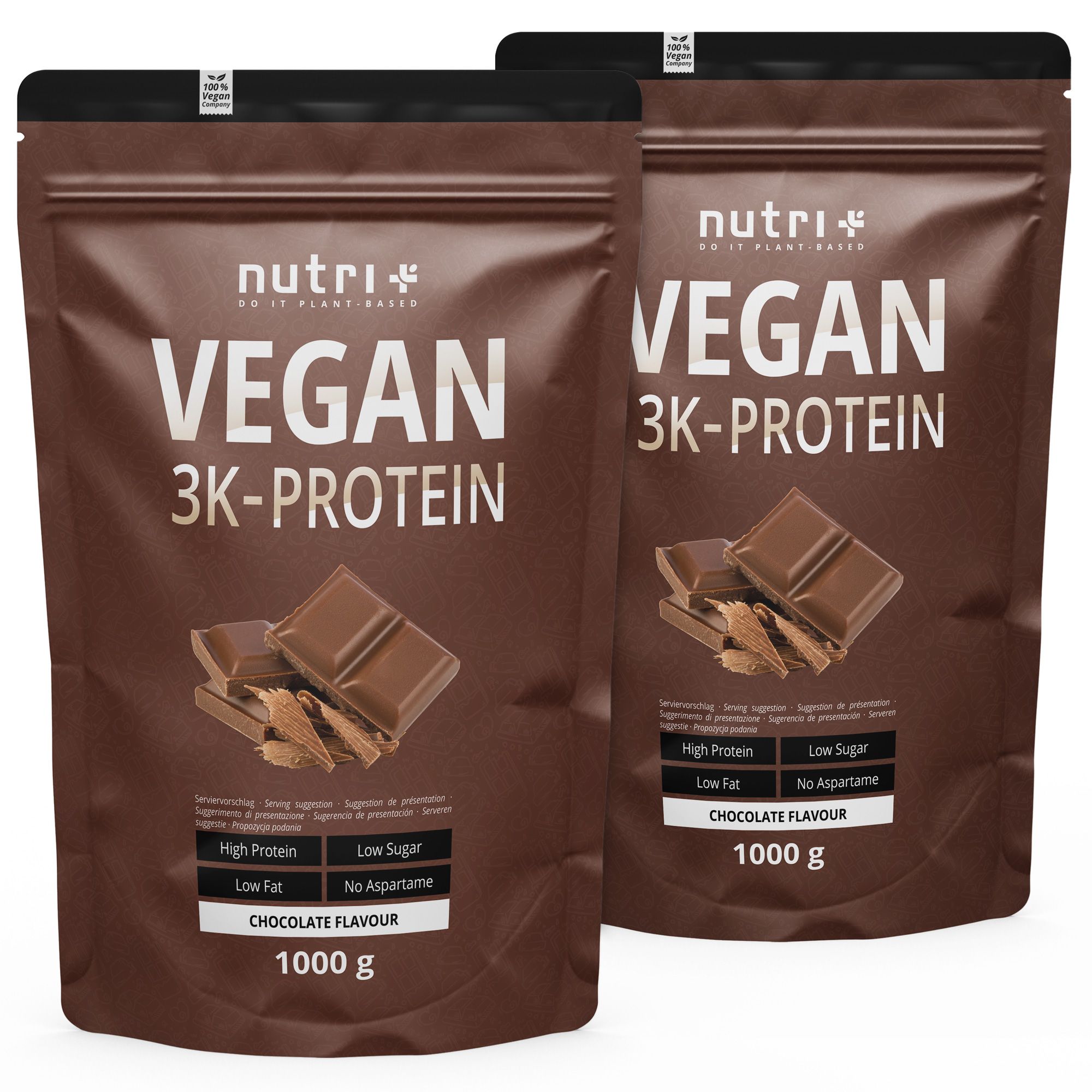 Nutri+ Polvere di Proteine Vegetali 3k - 2kg 2000 g