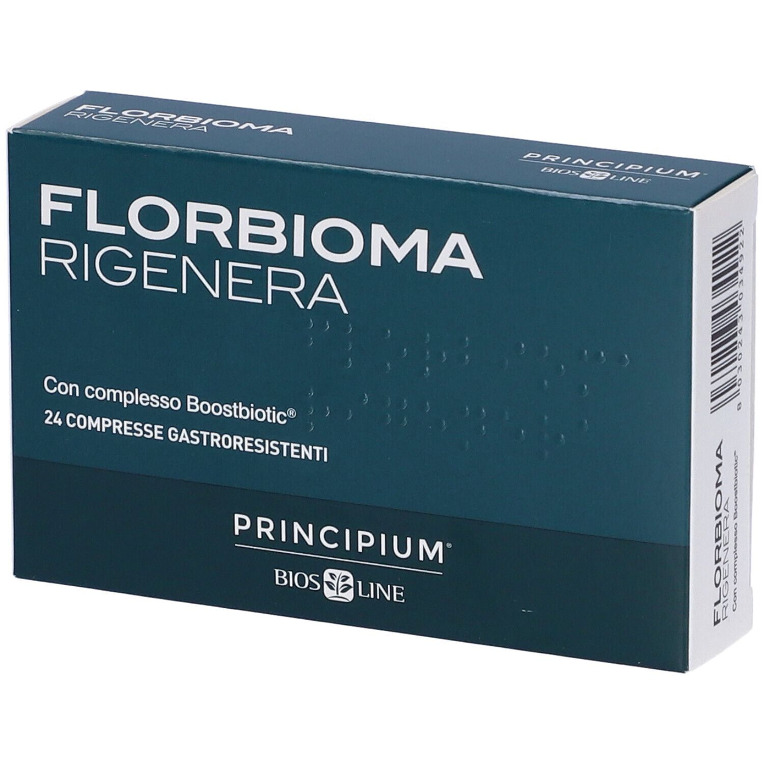 BIOSLINE Principium Florbioma Rigenera Integratore Alimentare Compress