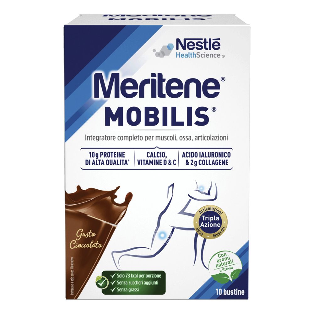 Meritene Mobilis Chocolate 8 10 Bustine 220 g Polvere per soluzione or