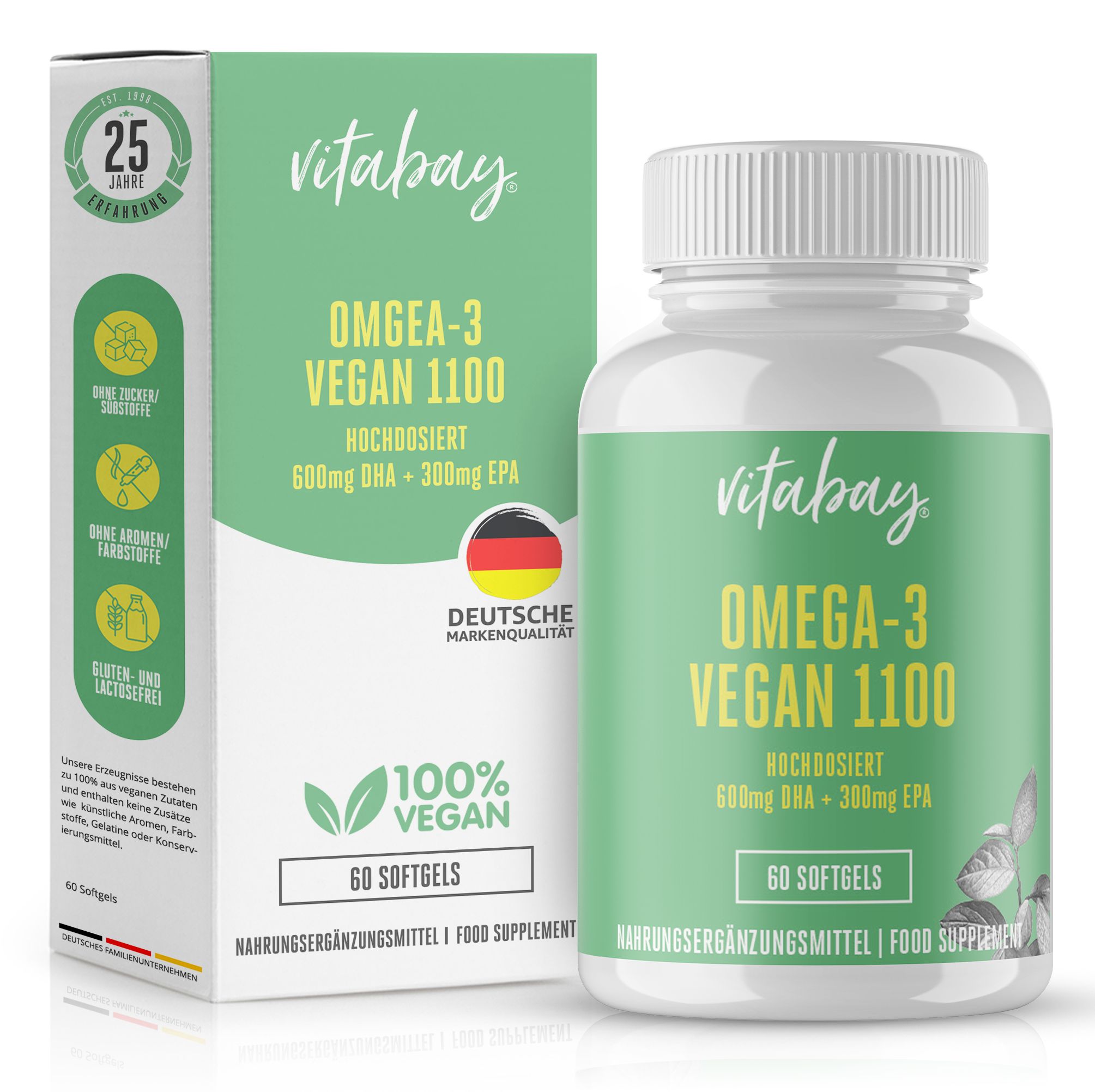 Vitabay Omega 3 Vegana 1100 mg 60 pz Compresse
