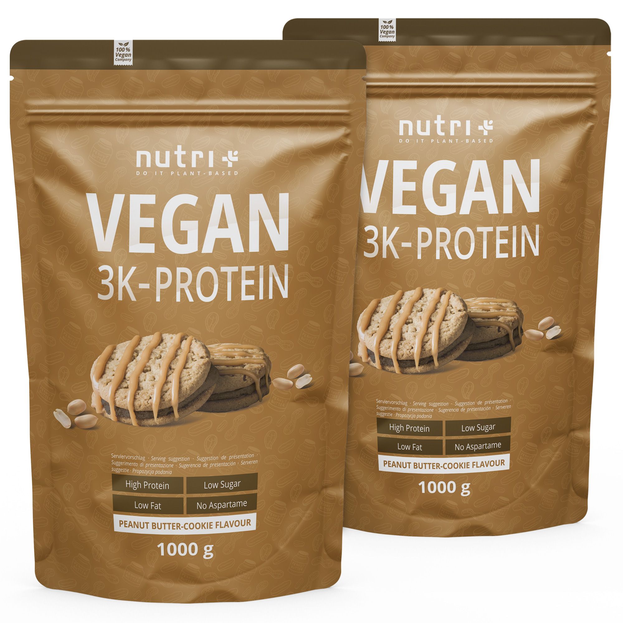 Nutri+ Polvere di Proteine Vegetali 3k - 2kg 2000 g