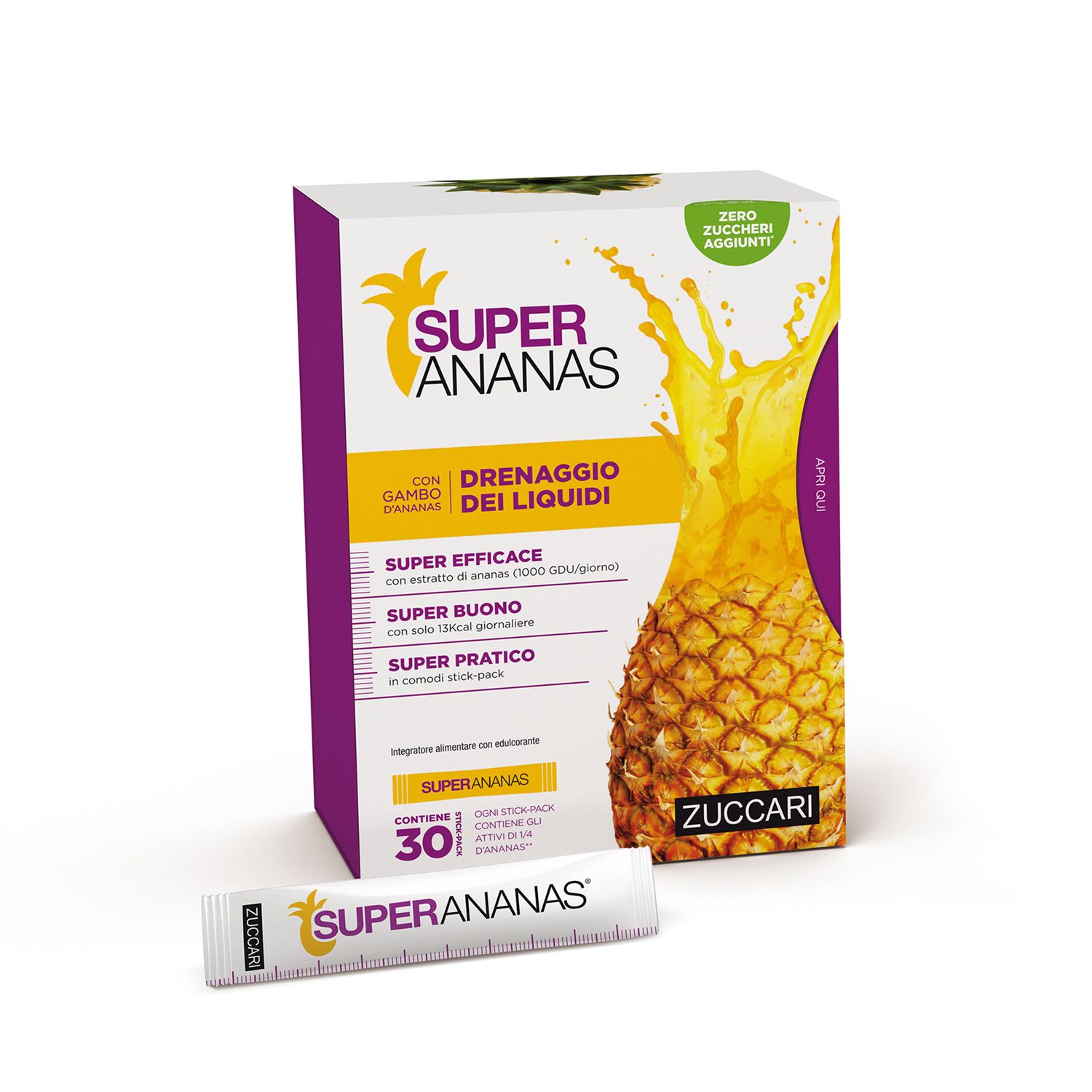 SUPER ANANAS® Stick monodose 30 pz Bustina