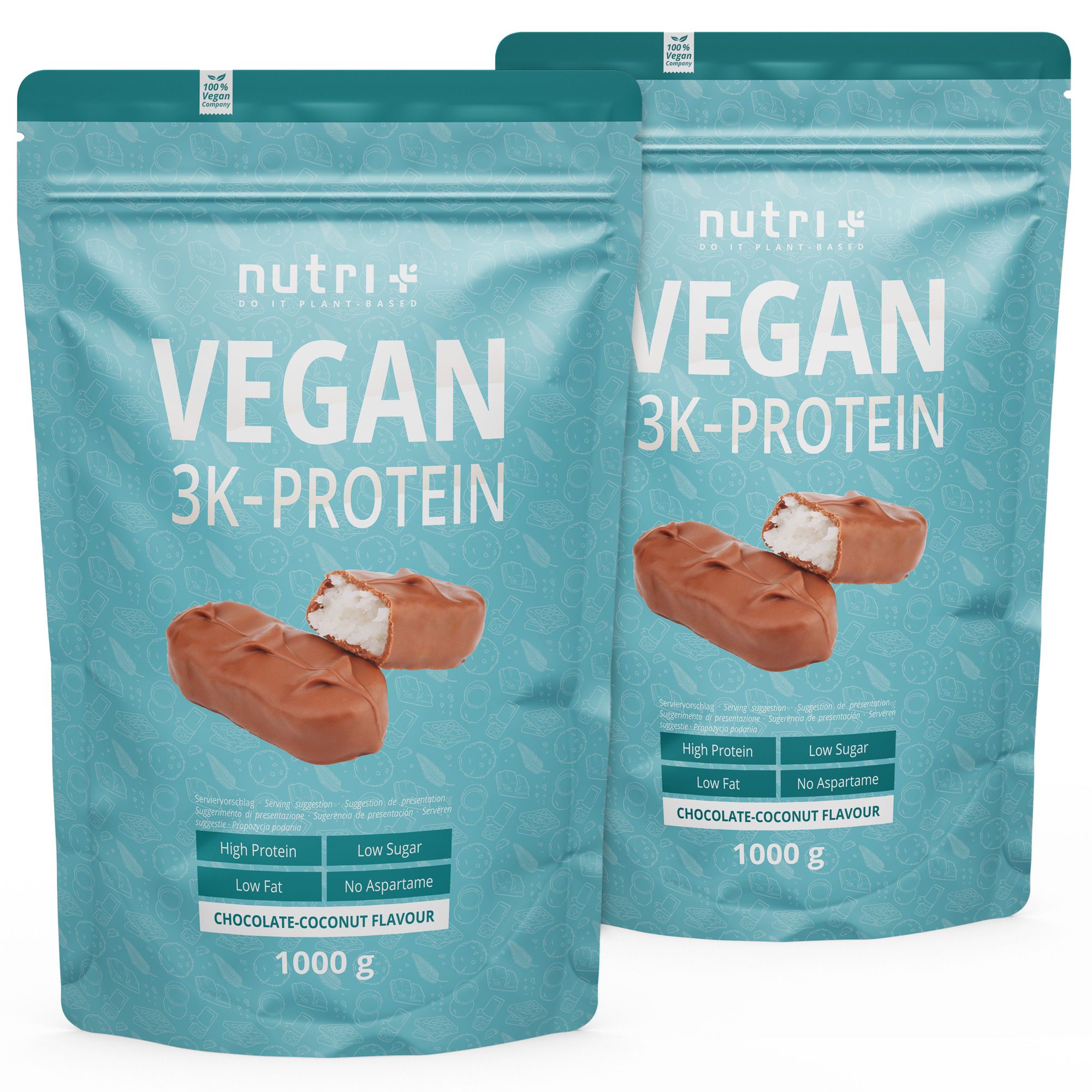 Nutri+ Polvere di Proteine Vegetali 3k - 2kg 2000 g
