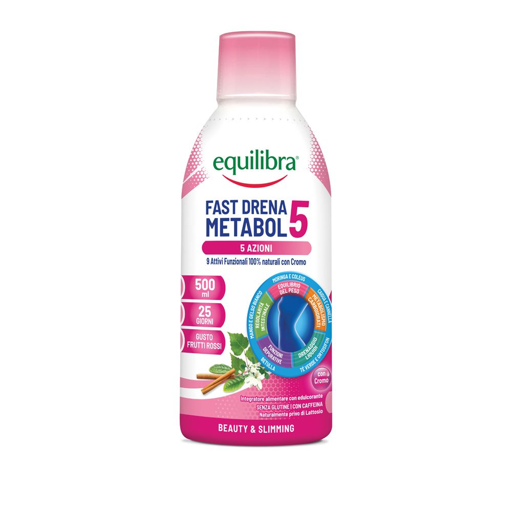 Equilibra® Fast Drena 5 Metabol 500 ml Soluzione orale