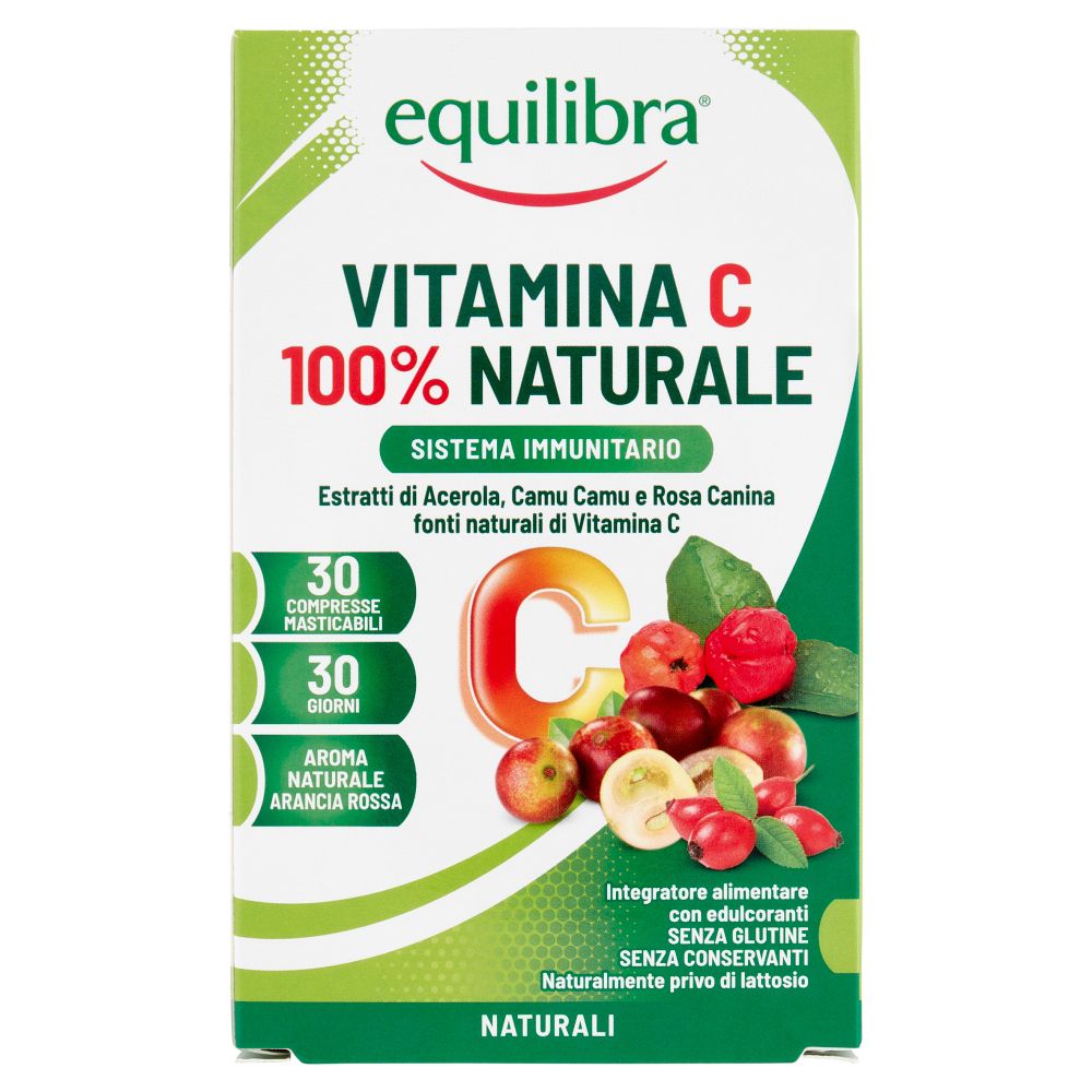 Equilibra® Vitamina C 100% Naturale 42 g Compresse masticabili
