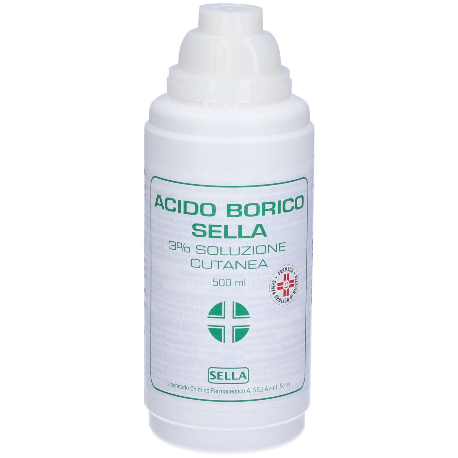 SELLA Acido Borico Sella 3% Soluzione Cutanea 500 ml