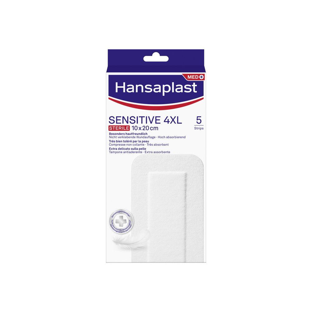 Hansaplast Cerotti Sensitive 4XL, medicazione per ferite medio-grandi,