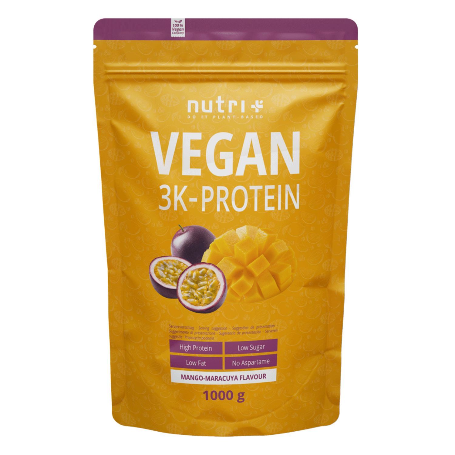 Nutri+ Polvere di Proteine Vegetali 3k 1kg 1000 g