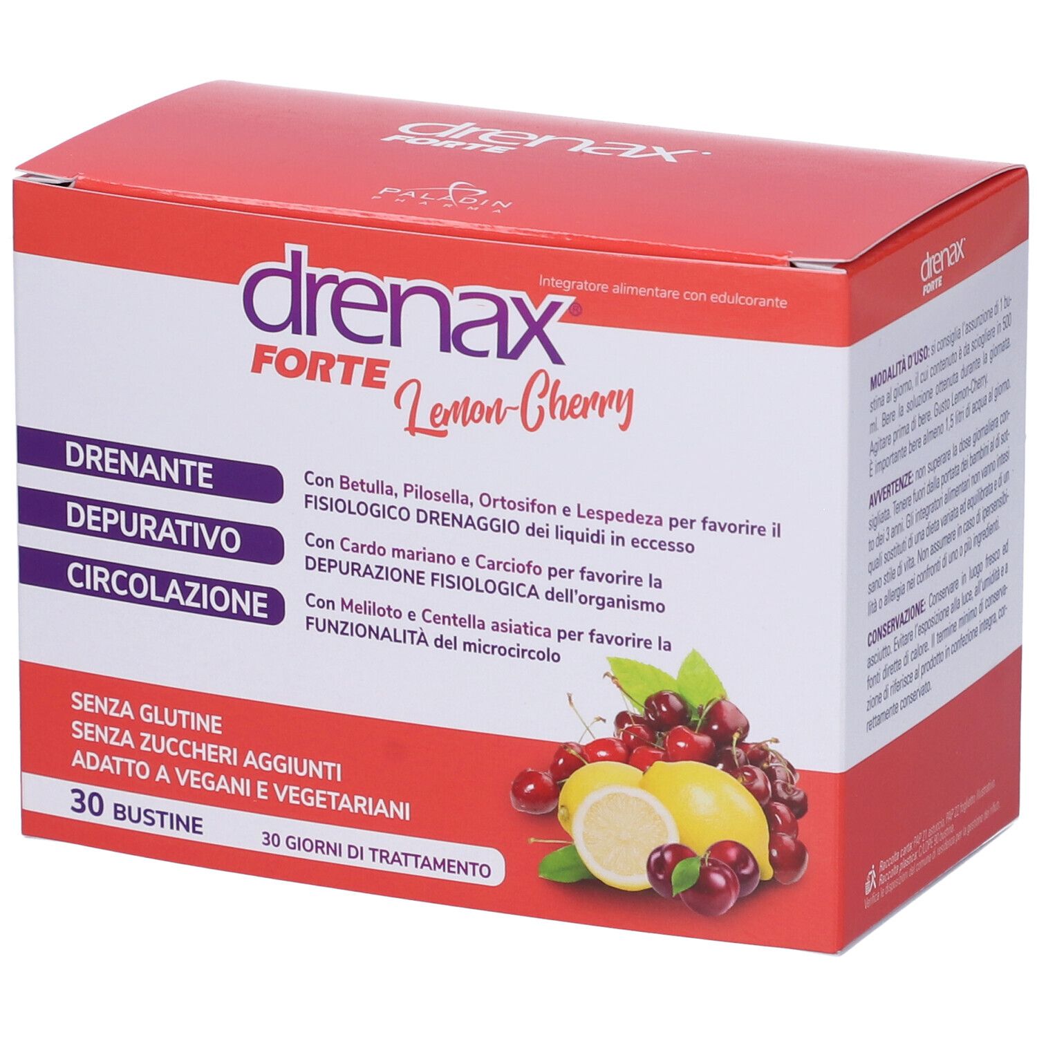 Drenax Forte Lemon Cherry Bustine 30 pz Bustina