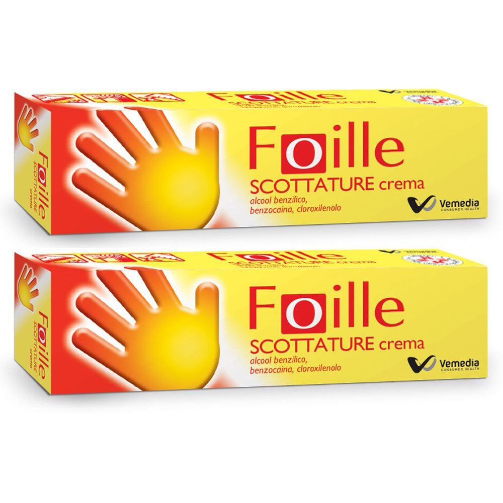 Foille Crema Per Ustioni Bruciature e Scottature Domestiche Set da 2 2