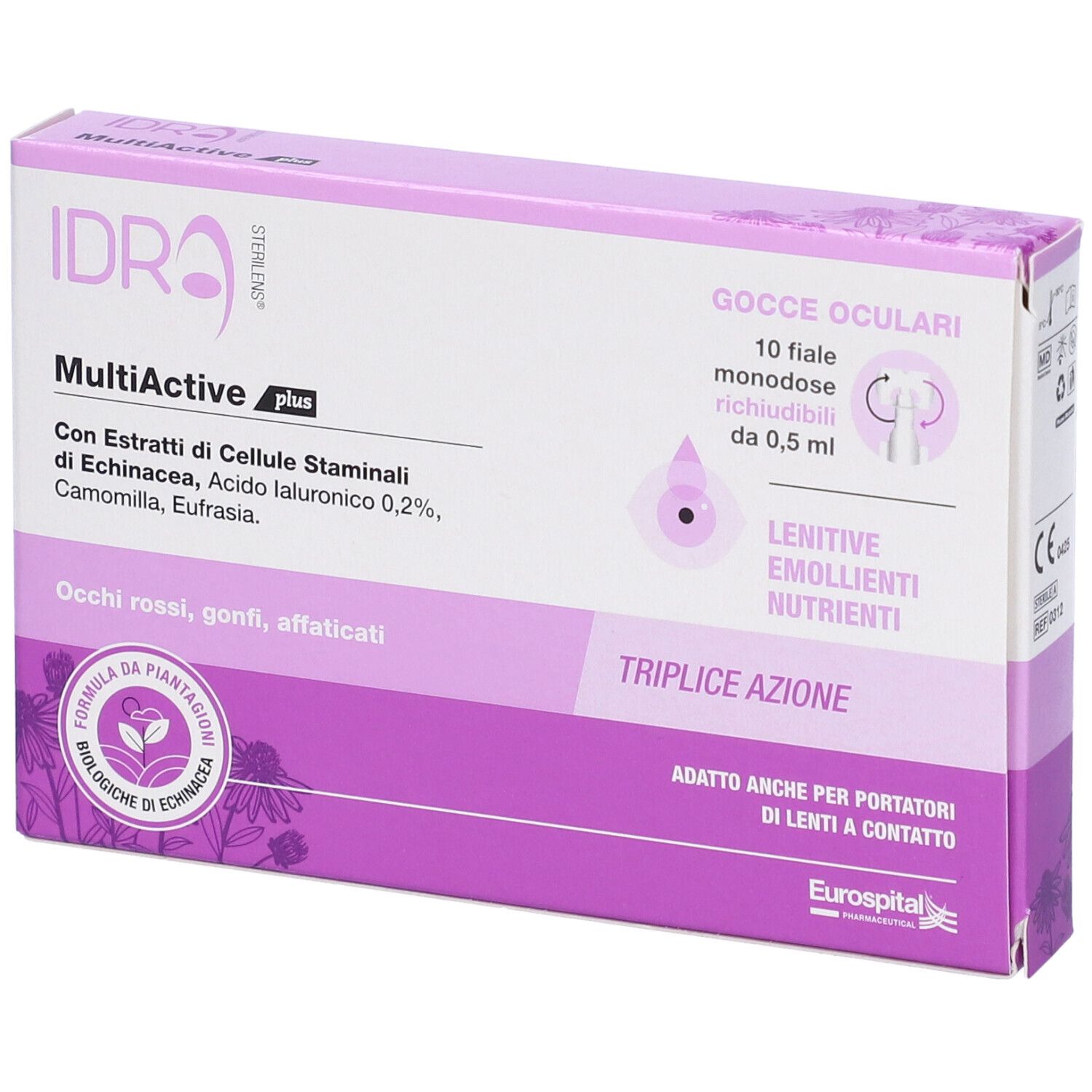 Sterilens IDRA MultiActive Plus Triplice Azione 10x0,5 ml Gocce oftalm