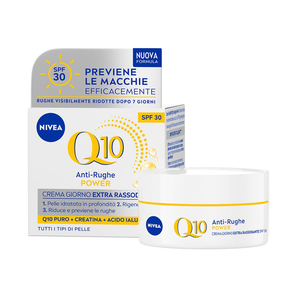Nivea Q10 Anti-Rughe Power Crema Giorno Extra Rassodante SPF 30 50 ml,