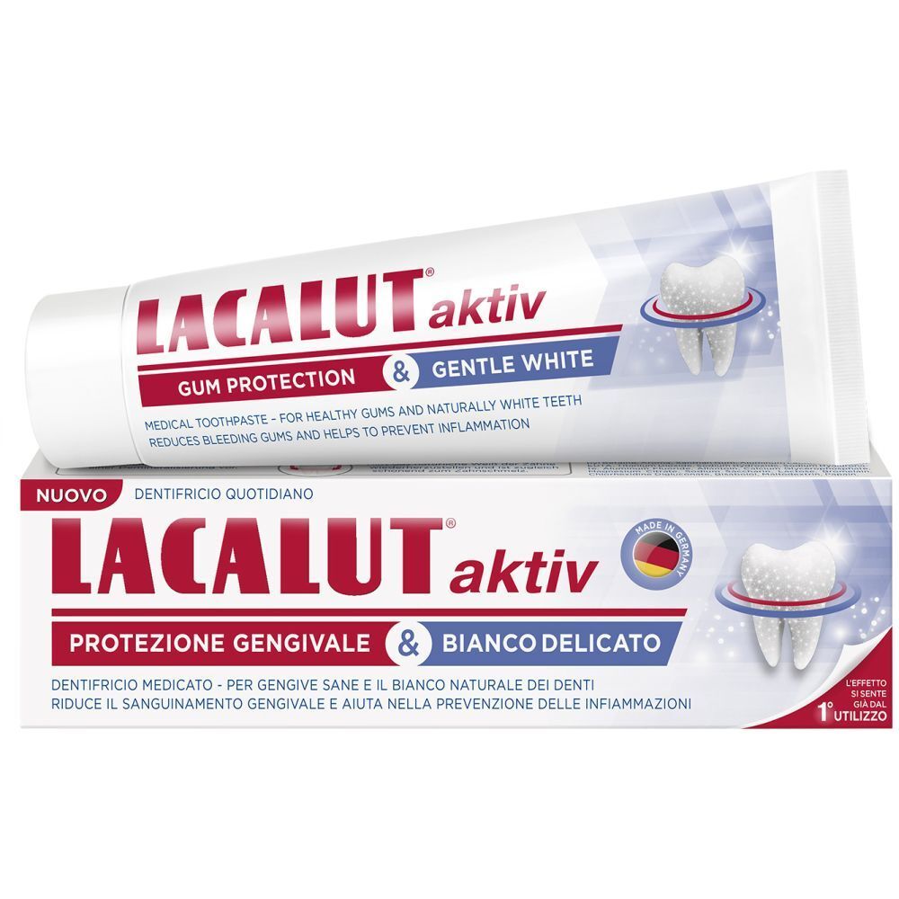 Lacalut Aktiv Dentifricio Protezione Gengivale&Bianco - risparmia il 1
