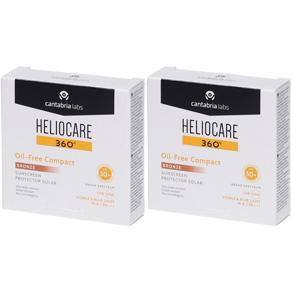 Cantabria Labs Heliocare 360° Oil Free Compact Colore Bronze SPF50+ Se