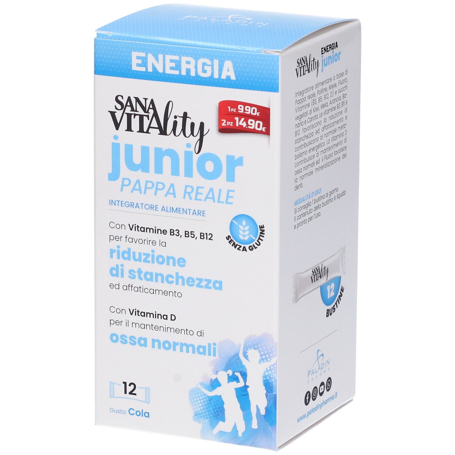 Paladin Pharma Sanavitality Energia Junior 12 pz Bustina