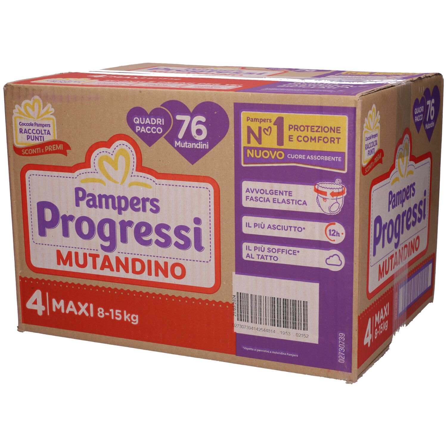 Pampers Progressi Mutandino 4 Maxi - risparmia il 10% con codice: FA10